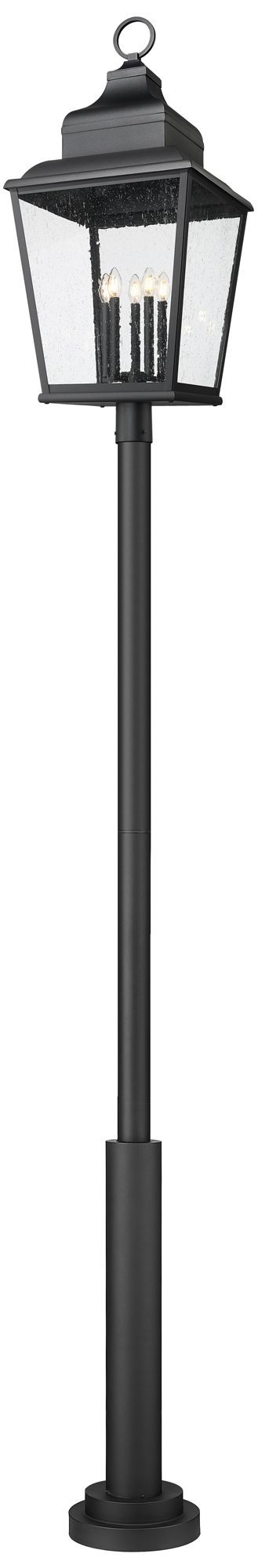 Image 5 Raphael by Z-Lite Sand Black 5 Light Outdoor Post Mount Fixture more views