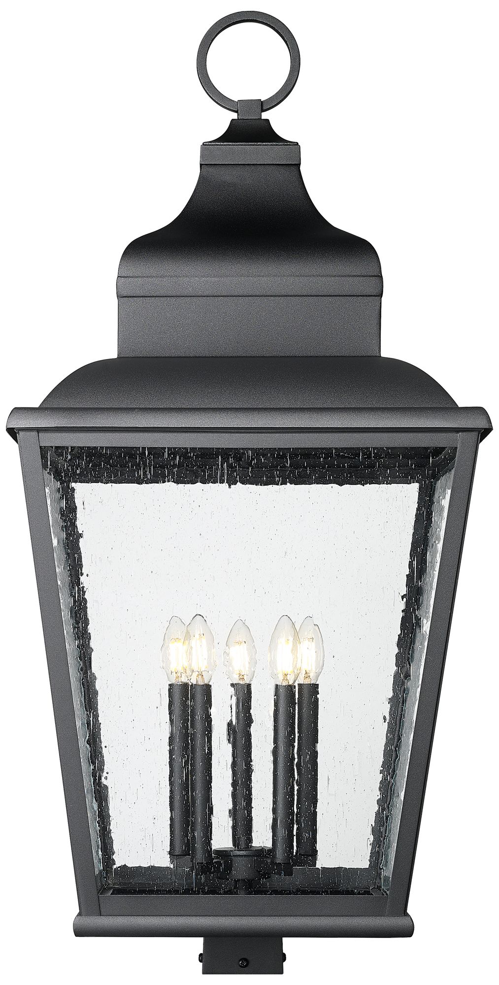 Image 2 Raphael by Z-Lite Sand Black 5 Light Outdoor Post Mount Fixture more views
