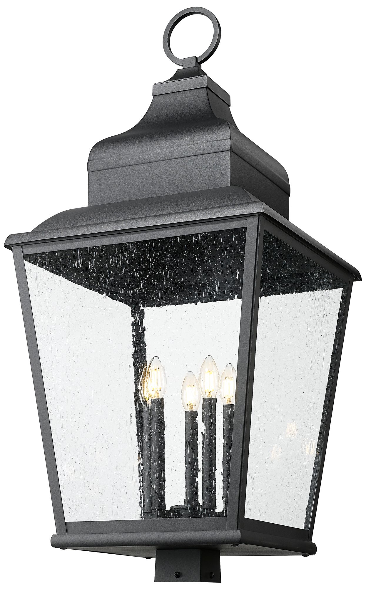 Image 3 Raphael by Z-Lite Sand Black 5 Light Outdoor Post Mount Fixture more views