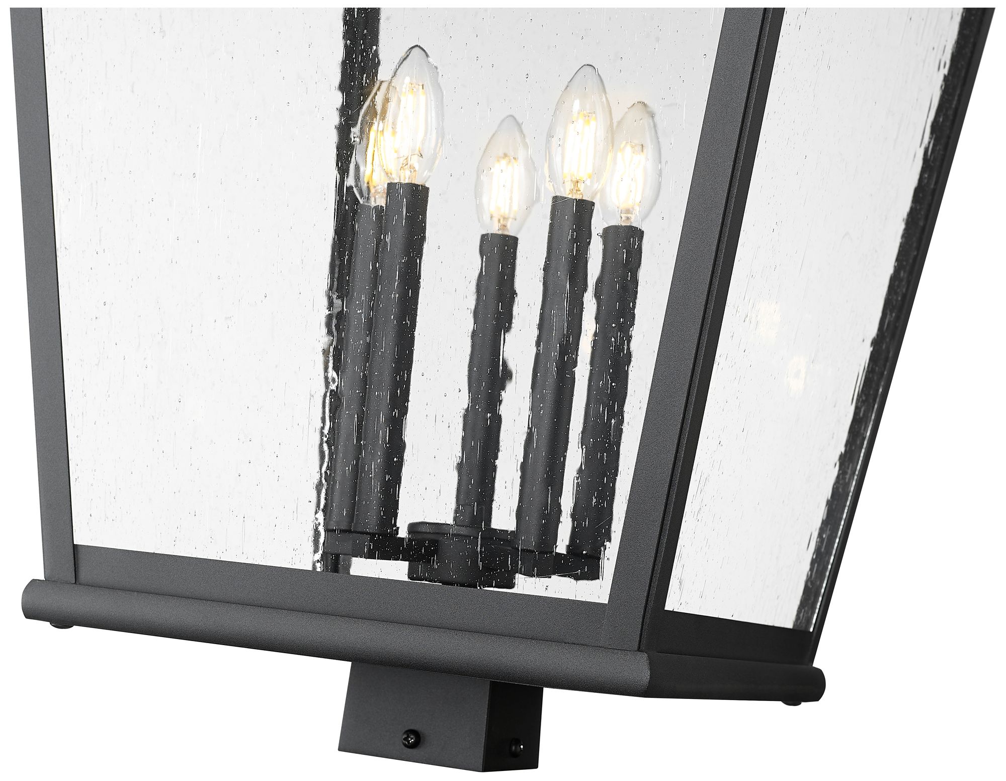 Image 4 Raphael by Z-Lite Sand Black 5 Light Outdoor Post Mount Fixture more views