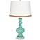 Rapture Blue Apothecary Table Lamp with Serpentine Trim