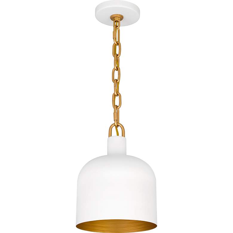 Image 2 Raquel 1-Light Matte White Mini Pendant Light more views