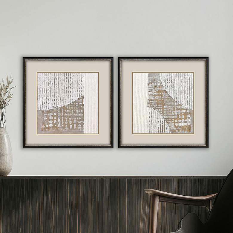 Image 1 Rare Earth 26"W x 26"H Framed Art - Set of 2