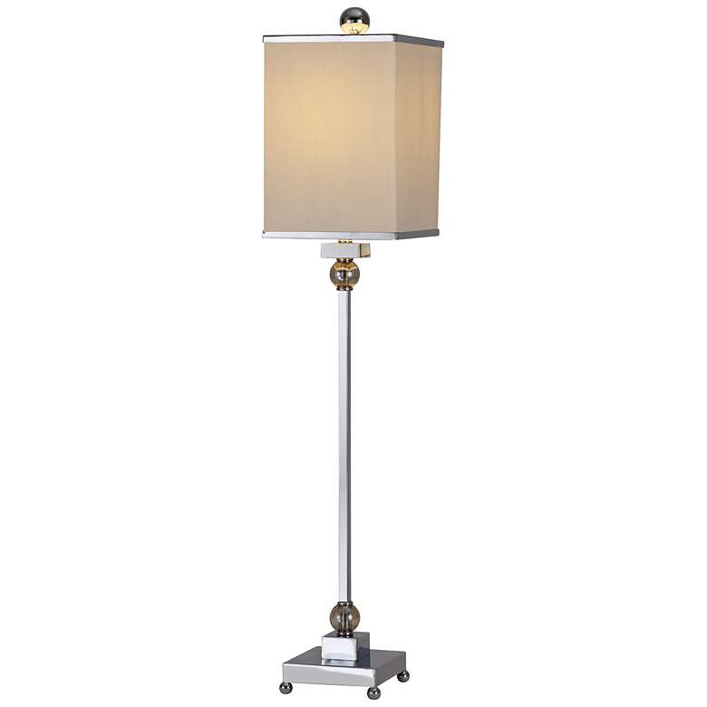 Image 1 Raschella Chrome-Crystal Buffet Table Lamp
