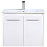 2_Rasina 24" Wide White Single Sink Floating Bathroom Vanity
