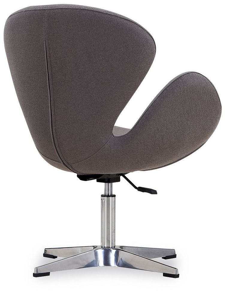 Image 6 Raspberry Adjustable Swivel Chair in Grey and Polished Chrome more views