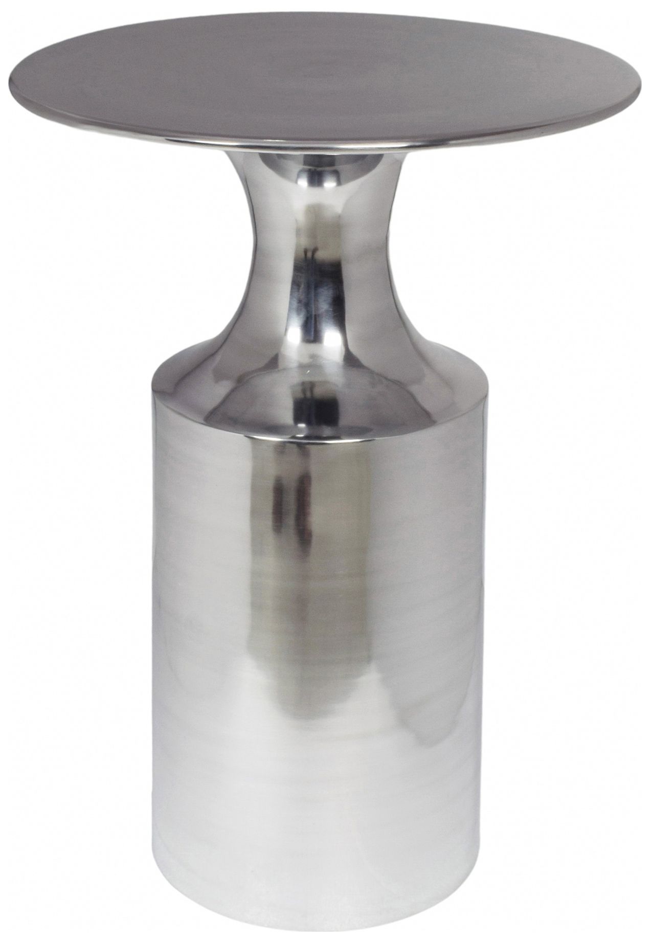 Image 2 Rassa Accent Table Polished Silver more views