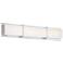 Ratio 30" Wide Chrome and Acrylic LED Bath Light