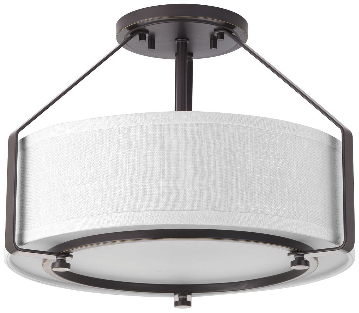 Ratio Collection Three-Light 16" Semi-Flush Mount