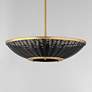 3_Rattan 20" 3-Light Pendant - Natural Aged Brass more views