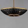 4_Rattan 20" 3-Light Pendant - Natural Aged Brass more views