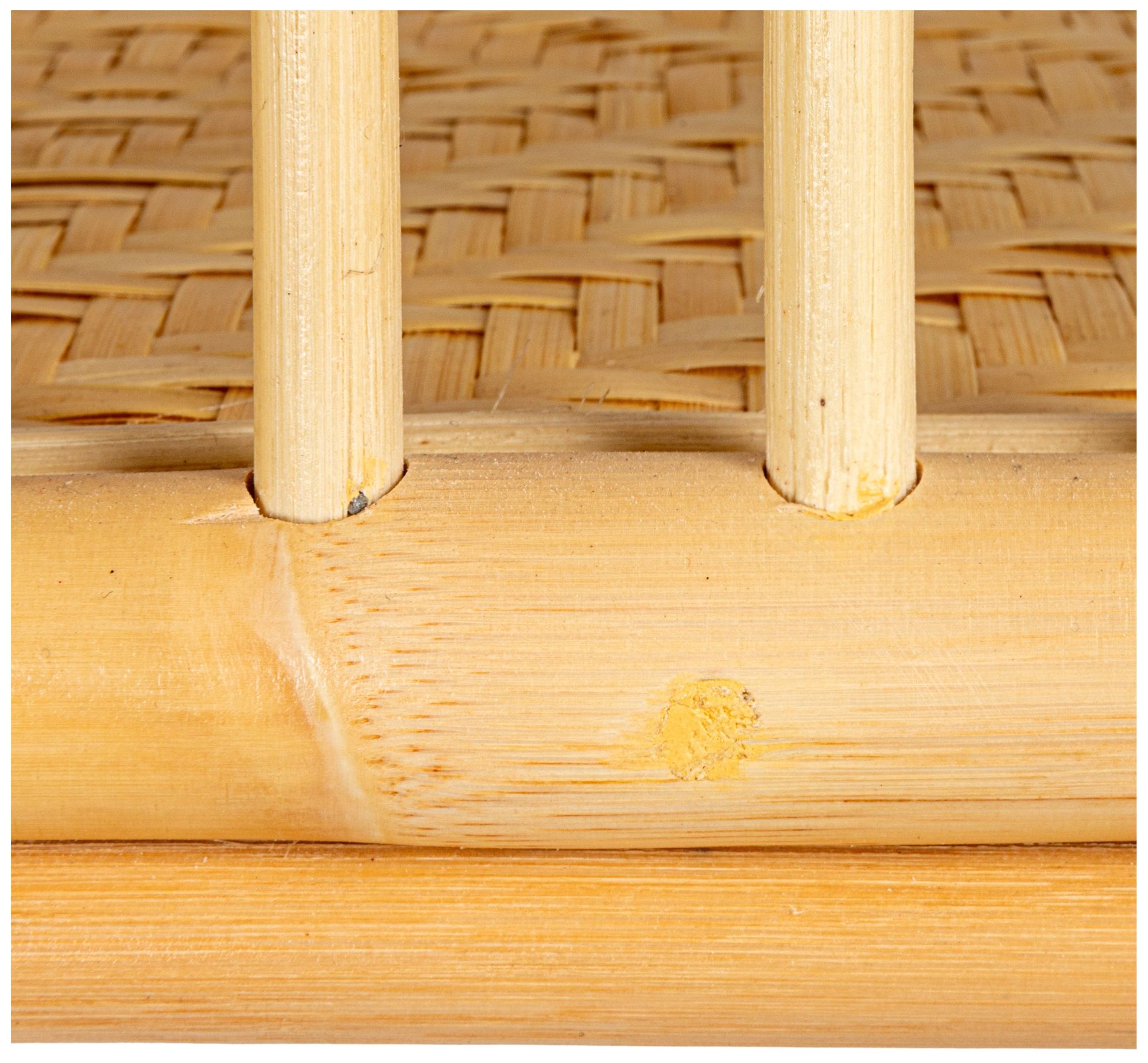 Image 7 Rattan and Bamboo Console Table with Shelf, Natural more views