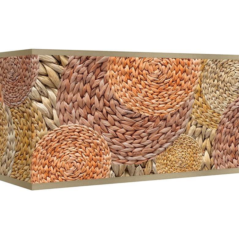 Image 1 Rattan Circles Giclee Shade 8/17x8/17x10 (Spider)