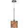 Rattan Circles Print Giclee Glow Mini Pendant Light