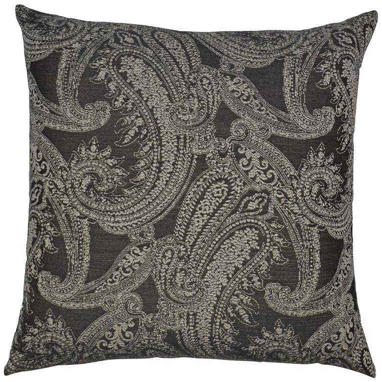 Image 1 Ravel Gray 24" Square Decorative Throw Pillow