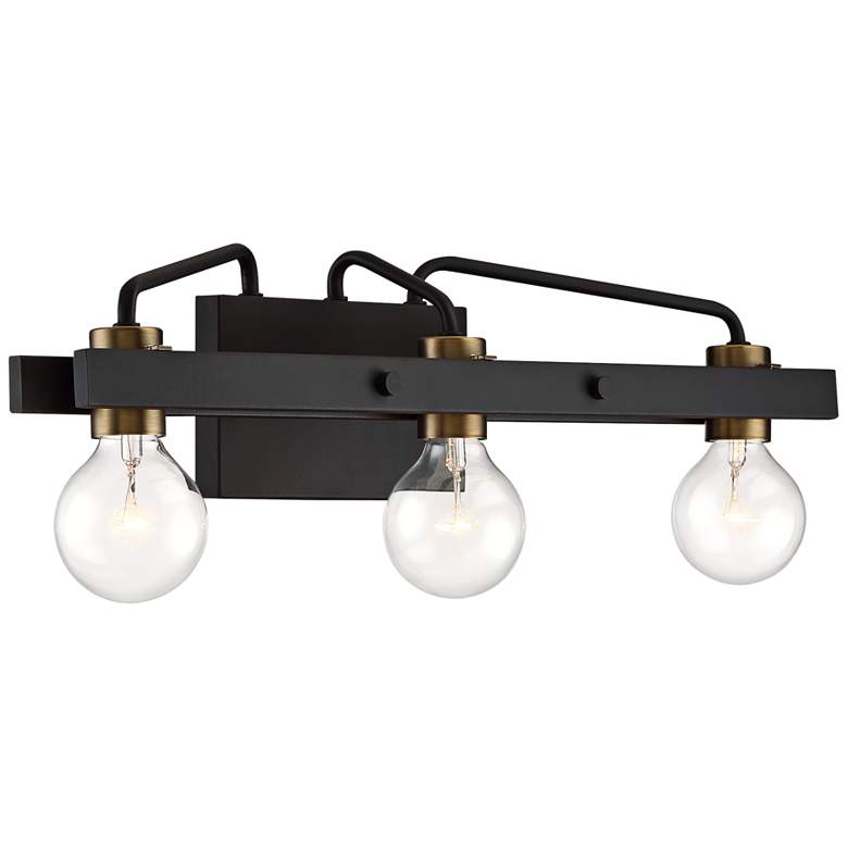 Image 3 Ravella 24 inch Wide Black 3-Light Vanity Bath Light more views