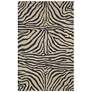 2_Ravella Black 2033/48 5'x7'6" Zebra Indoor-Outdoor Area Rug