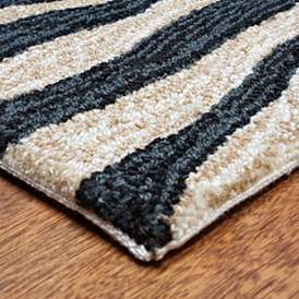 Image3 of Ravella Black 2033/48 5'x7'6" Zebra Indoor-Outdoor Area Rug more views