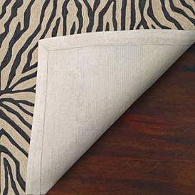 Image4 of Ravella Black 2033/48 5'x7'6" Zebra Indoor-Outdoor Area Rug more views