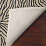 Ravella Black 2033/48 5&#39;x7&#39;6" Zebra Indoor-Outdoor Area Rug