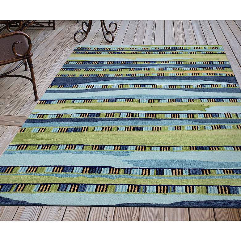 Image 1 Ravella Fiesta 226206 5&#39;x7&#39;6 inch Cool Indoor/Outdoor Area Rug