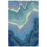 Thumbnail2 of Ravella Mykonos 226703 42"x66" Water Indoor/Outdoor Area Rug