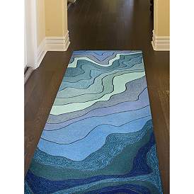 Image5 of Ravella Mykonos 226703 42"x66" Water Indoor/Outdoor Area Rug more views