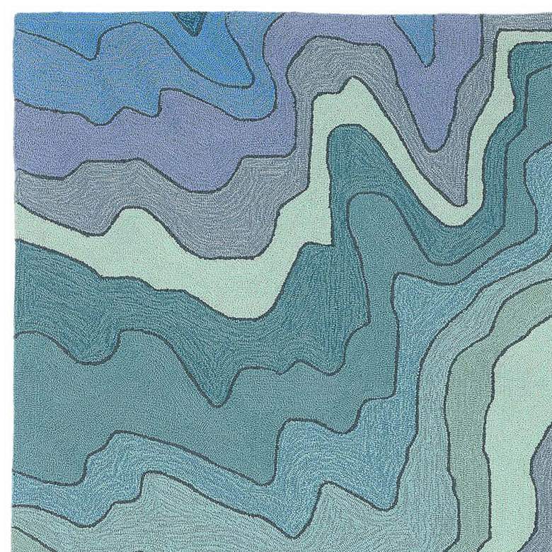 Image 3 Ravella Mykonos 226703 5'x7'6" Water Indoor/Outdoor Area Rug more views