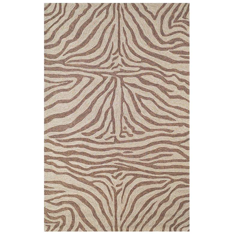 Image 2 Ravella Zebra 2033/19 5'x7'6" Brown Indoor-Outdoor Area Rug
