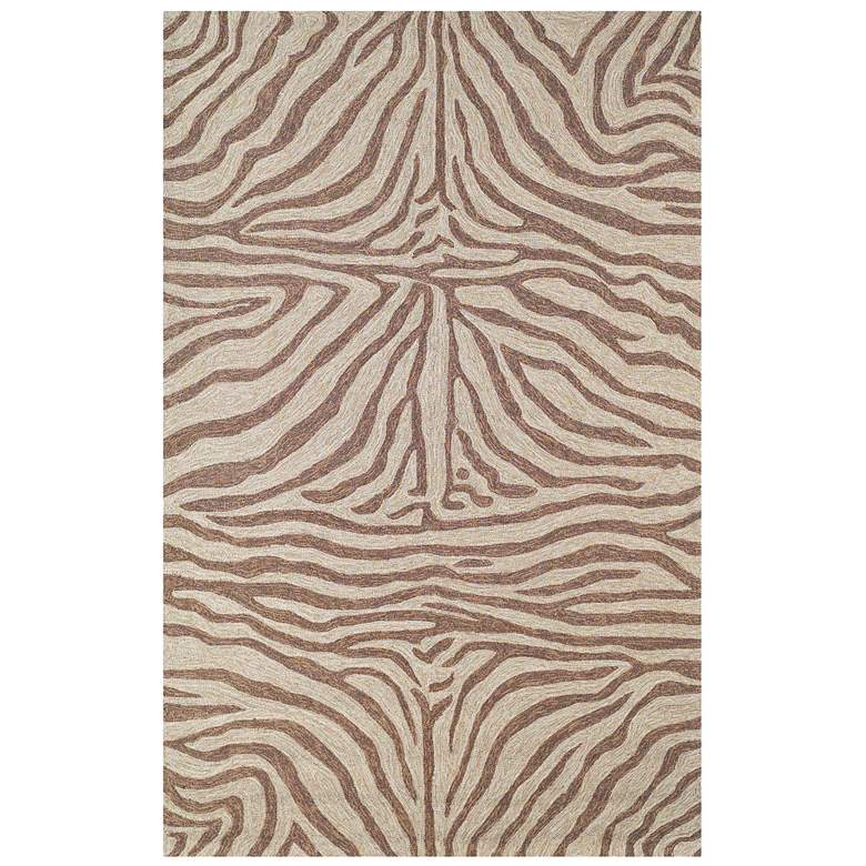 Image 2 Ravella Zebra 2033/19 5&#39;x7&#39;6 inch Brown Indoor-Outdoor Area Rug