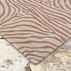 Image3 of Ravella Zebra 2033/19 5'x7'6" Brown Indoor-Outdoor Area Rug more views