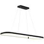 1_Ravello 48" Wide Matte Black LED Island Pendant