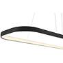 4_Ravello 48" Wide Matte Black LED Island Pendant more views