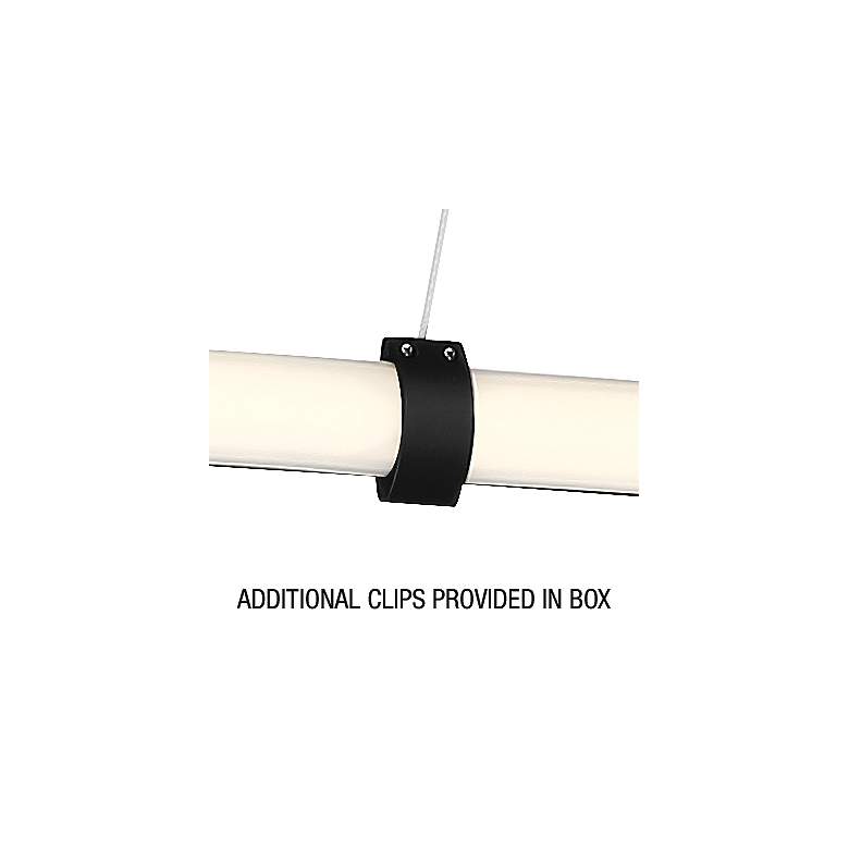 Image 6 Ravello 48" Wide Matte Black LED Island Pendant more views