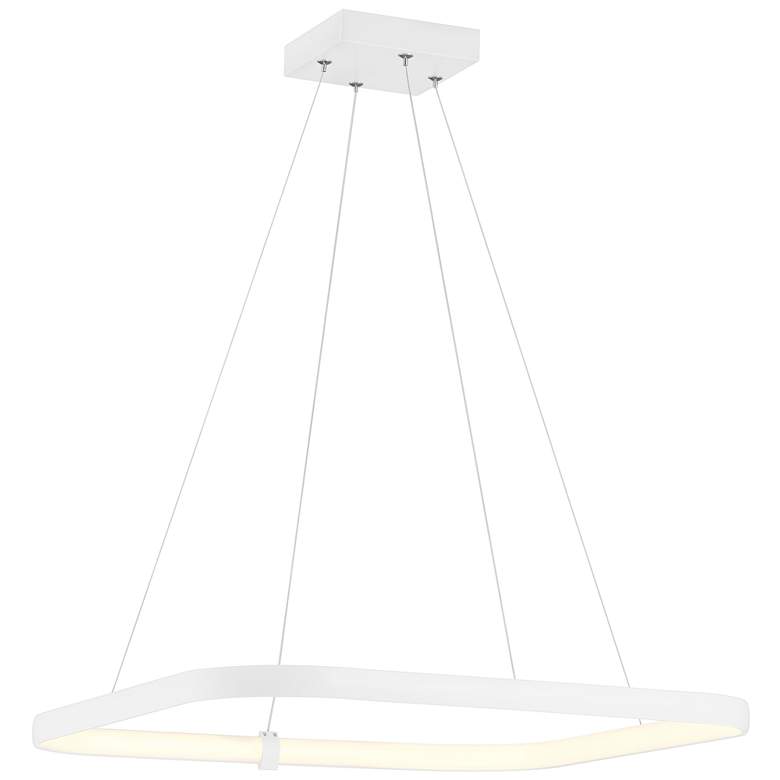 Image 1 Ravello Dual Voltage 24 inch LED Pendant - Matte White