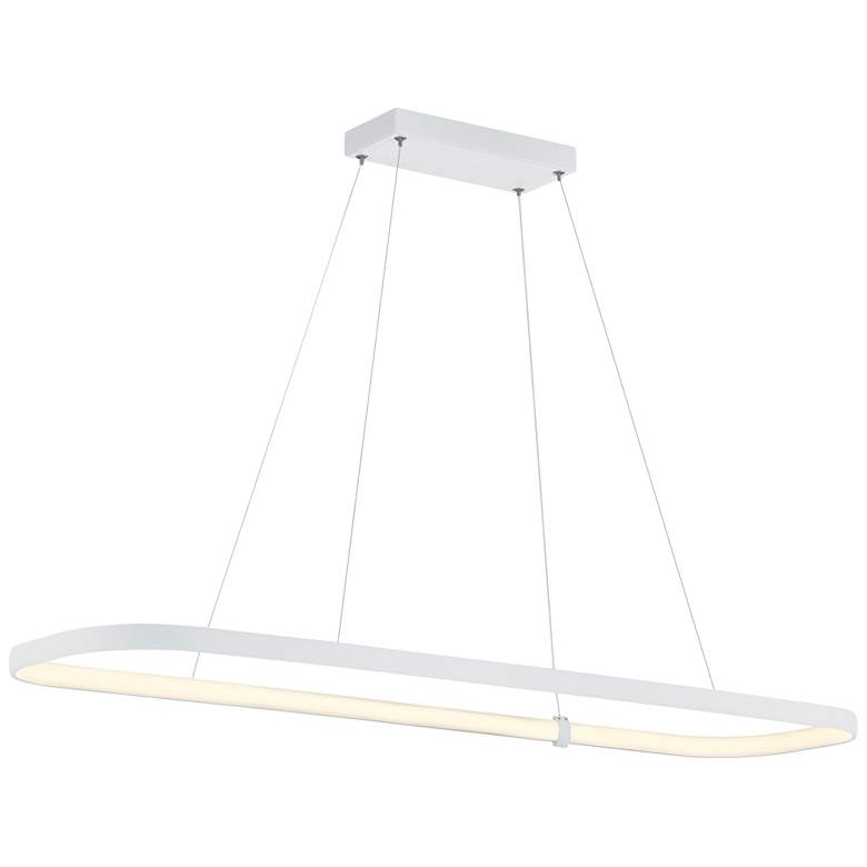 Image 1 Ravello Dual Voltage 48" LED Pendant - Matte White