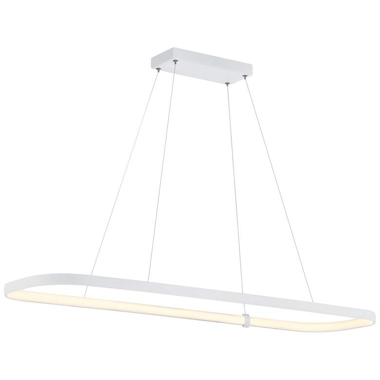 Image 1 Ravello Dual Voltage 48 inch LED Pendant - Matte White