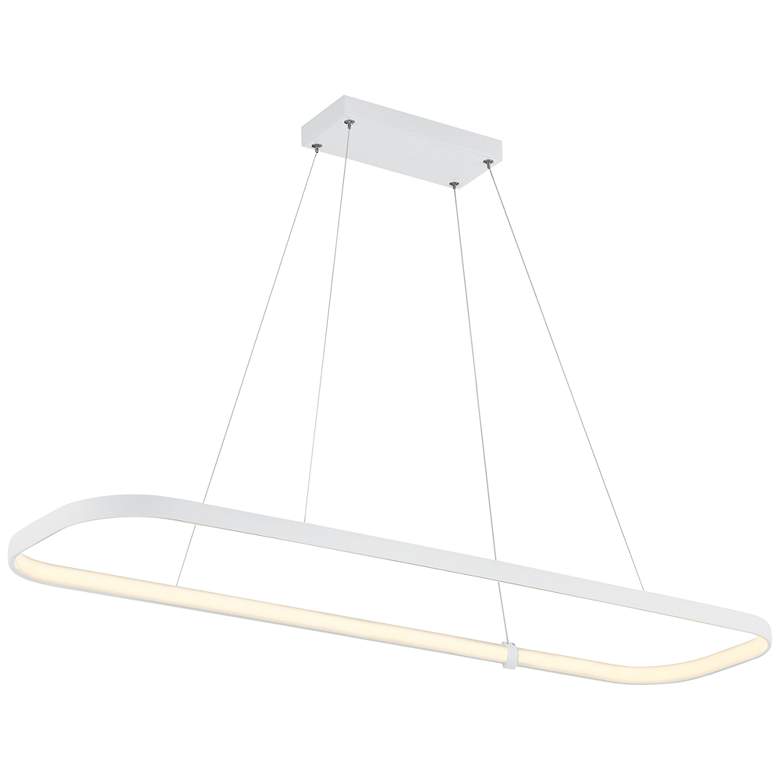 Image 3 Ravello Dual Voltage 48" LED Pendant - Matte White more views