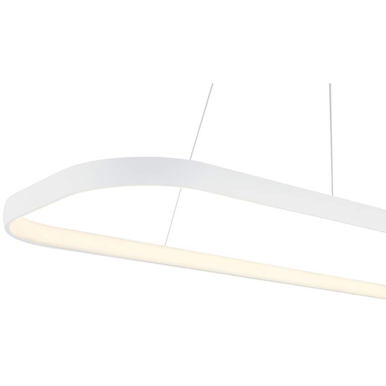 Image 4 Ravello Dual Voltage 48" LED Pendant - Matte White more views