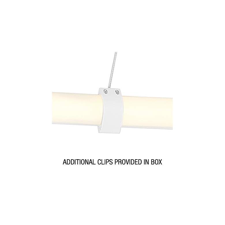 Image 6 Ravello Dual Voltage 48" LED Pendant - Matte White more views