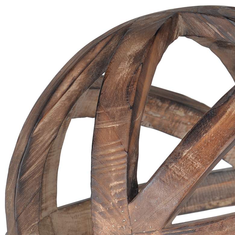 Image 2 Ravello Natural Firwood 9 3/4" Wide Decorative Orb more views
