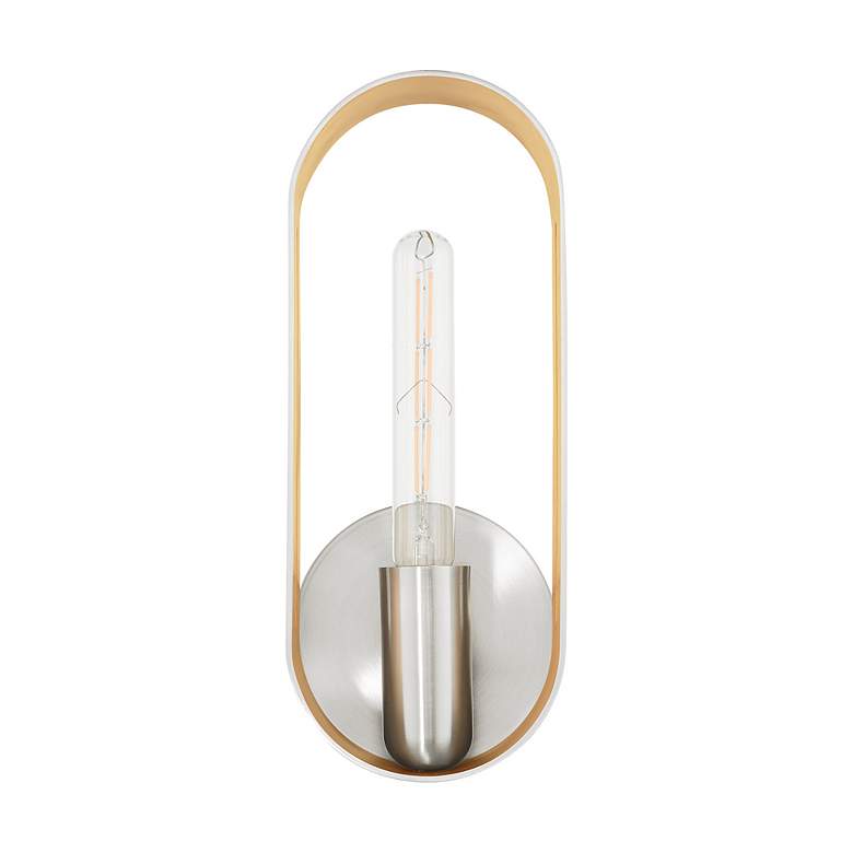 Image 2 Raven 1 Light Brushed Nickel ADA Single Sconce more views