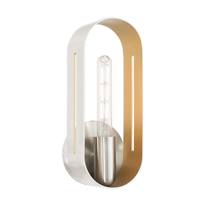 Image 3 Raven 1 Light Brushed Nickel ADA Single Sconce more views