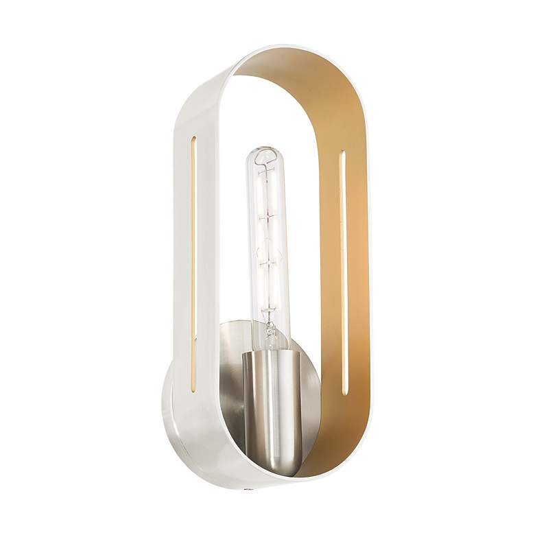 Image 4 Raven 1 Light Brushed Nickel ADA Single Sconce more views