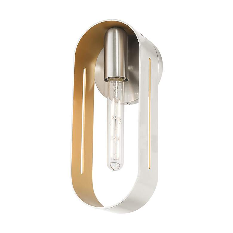 Image 5 Raven 1 Light Brushed Nickel ADA Single Sconce more views