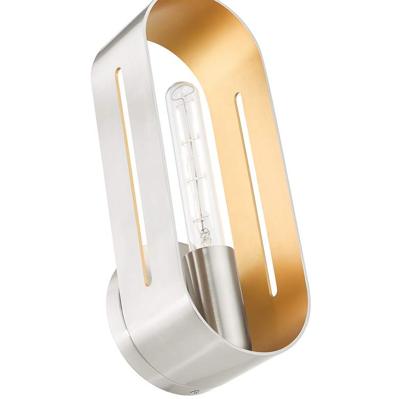 Image 7 Raven 1 Light Brushed Nickel ADA Single Sconce more views