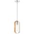 Raven 1 Light Brushed Nickel Pendant
