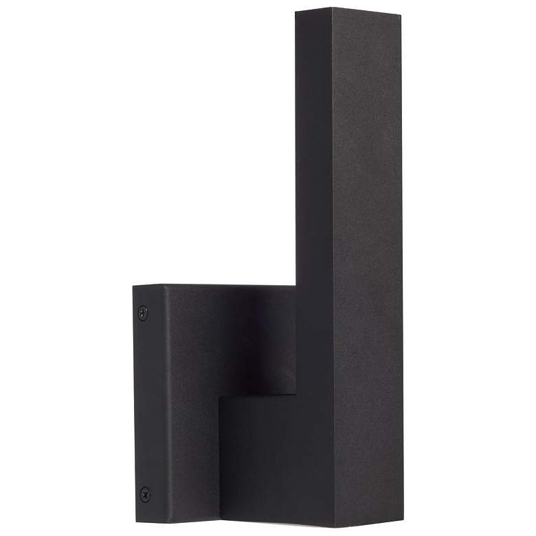 Image 1 Raven 10" High Textured Matte Black LED Outdoor Wall Light
