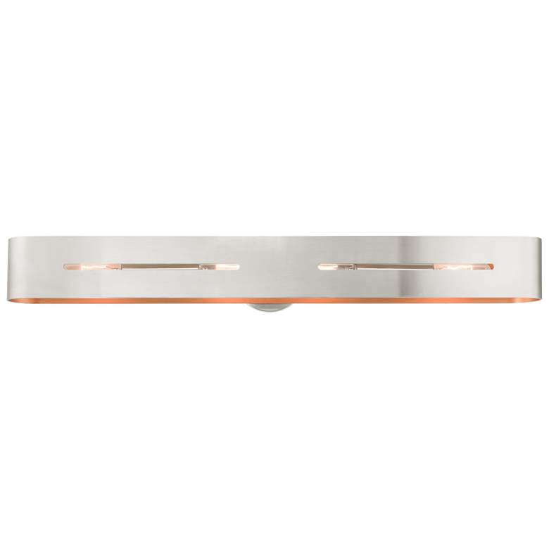 Image 1 Raven 4 Light Brushed Nickel ADA Vanity Sconce