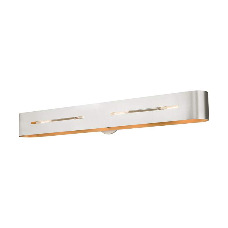 Image 4 Raven 4 Light Brushed Nickel ADA Vanity Sconce more views